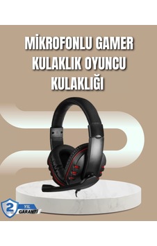 Mikrofonlu Oyun Kulaklığı Işıklı, Uzun Süre Konforlu Kullanım Mikrofonlu Oyun Kulaklığı Işıklı, Uzun Süre Konforlu Kullanım