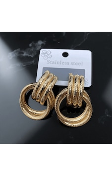 9056101492689 - Şık Ve Gösterişli Altın Renk 316l Çelik Çoklu Halka Küpe Modern Tasarımıyla Tarzınıza Zarafet Katın Gold 9056101492689 - Şık Ve Gösterişli Altın Renk 316l Çelik Çoklu Halka Küpe Modern Tasarımıyla Tarzınıza Zarafet Katın Gold