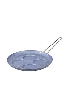TANTİTONİ GRİ MAVİ RENK GRANİT PANKEK TAVASI 28CM-4 BÖLMELİ (ÇELİ TANTİTONİ GRİ MAVİ RENK GRANİT PANKEK TAVASI 28CM-4 BÖLMELİ (ÇELİ