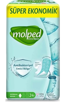 Molped Extra Hijyen Normal Ped Süper Eko 24'lü Molped Extra Hijyen Normal Ped Süper Eko 24'lü