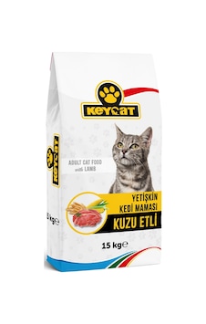Keycat Kuzu Etli Yetişkin Kedi Maması 15 KG