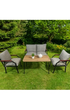 Ard & Garden Linda 211 Masalı Gri Fermuarlı Bahçe Balkon Takımı, Cafe, Salon - Metal Kanepe Koltuk Takımı Gri Ard & Garden Linda 211 Masalı Gri Fermuarlı Bahçe Balkon Takımı, Cafe, Salon - Metal Kanepe Koltuk Takımı Gri