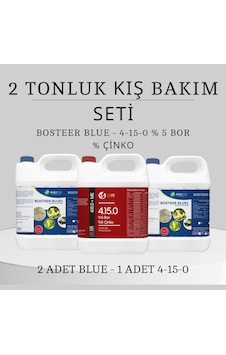 2 Tonluk Kış Bakım Seti 4-15-0 % 5 Bor % 5 Çinko + Blue 5 Litre 2 Tonluk Kış Bakım Seti 4-15-0 % 5 Bor % 5 Çinko + Blue 5 Litre