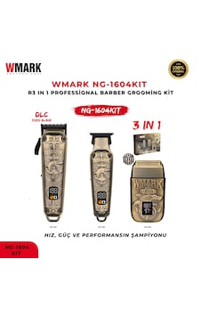 Wmark Ng-1604 Kit Tıraş Makinesi / 3'ü Bir Arada Sarj Edilebilir Saç Ve Sakal Kesme Seti 3-4 Saat Wmark Ng-1604 Kit Tıraş Makinesi / 3'ü Bir Arada Sarj Edilebilir Saç Ve Sakal Kesme Seti 3-4 Saat