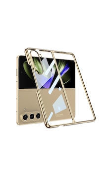 Galaxy Uyumlu Z Fold 5 Kılıf Zore Full Camlı Kıpta Kapak Gold Galaxy Uyumlu Z Fold 5 Kılıf Zore Full Camlı Kıpta Kapak Gold