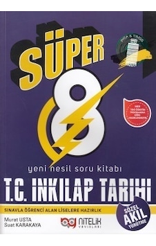 8. Sınıf T. C. İnkılap Tarihi ve Atatürkçülük Süper Soru Kitabı  -  Murat Usta  -  Nitelik Yayınları