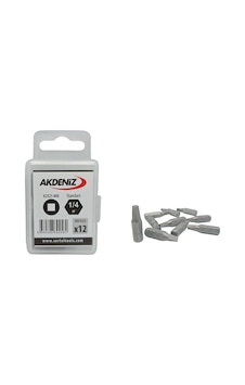 Akdeniz Akd/k225 1/4 Kare No.2x25 Mm 192 Adet Bits Uç
