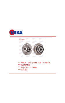 Arka Teker Porya Linea Doblo 1-2 Fiorino Palio Siena Albea Tempra Tipo Marea Abs'siz 51754192 Veka Arka Teker Porya Linea Doblo 1-2 Fiorino Palio Siena Albea Tempra Tipo Marea Abs'siz 51754192 Veka