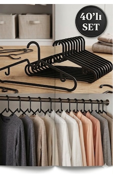 40 Adet Slim Askı Elbise Askısı ,etek Askısı, Pantolon Askısı, Bluz Askısı 40 Adet. Siyah 40 Adet Slim Askı Elbise Askısı ,etek Askısı, Pantolon Askısı, Bluz Askısı 40 Adet. Siyah