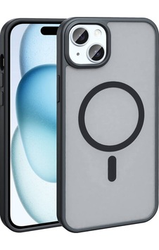 Teleplus Apple Uyumlu iPhone 15 Kılıf M-safe Şarj Özellikli Mat Arka Yüzey Sio Kapak