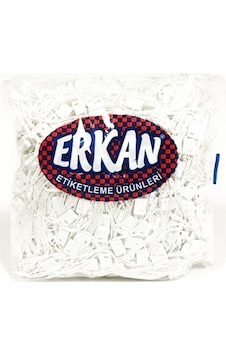 Erkan Kilitli Etiket İpi Beyaz 1000'Li Erkan Kilitli Etiket İpi Beyaz 1000'Li