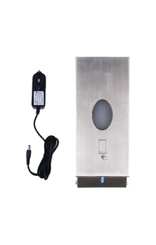 Sıvı Sabunluk / Dezenfektan, Fotoselli, Elektrikli, Kare, 0,80 Ml - Paslanmaz Çelik Sıvı Sabunluk / Dezenfektan, Fotoselli, Elektrikli, Kare, 0,80 Ml - Paslanmaz Çelik