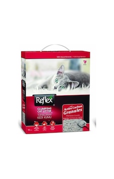 Reflex Aktif Karbon Granüllü Topaklaşan Bentonit Kedi Kumu 2 x 10 L Reflex Aktif Karbon Granüllü Topaklaşan Bentonit Kedi Kumu 2 x 10 L