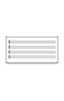 120X240 Müzik Çizgili Beyaz Laminat Yazı Tahtası 120X240 Müzik Çizgili Beyaz Laminat Yazı Tahtası