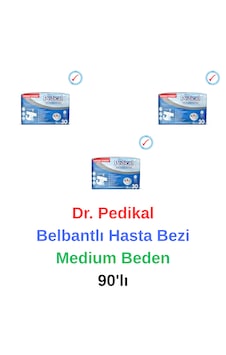 Dr. Pedical - Belbantlı Yaşlı Yetişkin Hasta Bezi Medium Beden 90'lı M Dr. Pedical - Belbantlı Yaşlı Yetişkin Hasta Bezi Medium Beden 90'lı M