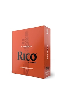 Rico Rca1025 Orange Box Bb Klarnet Kamışı No: 2.5 Orta Seviye/eğitim - 10'lu Paket Standart Kesim, Kolay Çalım Ve Çok Yönlü Kullanım