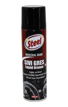 Steel St-1304 Sıvı Gres Sprey 200ml Yağlar - Korur - Isıya Dayanıklı 5468 Steel St-1304 Sıvı Gres Sprey 200ml Yağlar - Korur - Isıya Dayanıklı 5468