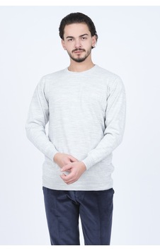 Metropolitan Erkek Bisiklet Yaka Triko Kazak 6242000 Gri