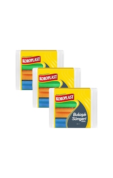 Koroplast Oluklu Bulaşık Süngeri 3 x 8'li Koroplast Oluklu Bulaşık Süngeri 3 x 8'li