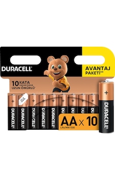 Duracell Basic LR6/MN1500 AA Kalem Pil 10'lu Duracell Basic LR6/MN1500 AA Kalem Pil 10'lu
