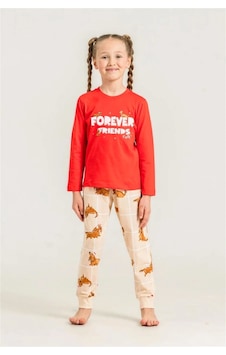 Rolypoly Kız Çocuk Baskılı Pijama Takımı Kırmızı Rp3907-3 Rolypoly Kız Çocuk Baskılı Pijama Takımı Kırmızı Rp3907-3