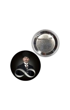 44 Mm Mustafa Kemal Atatürk Temalı Rozet, Anı Ve Hediye Seçeneği Açık Kahverengi 44 Mm Mustafa Kemal Atatürk Temalı Rozet, Anı Ve Hediye Seçeneği Açık Kahverengi