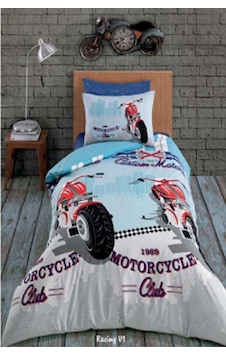 Racing Tek Kişilik Kapitoneli Nevresim Takımı 4 Mevsim Set
