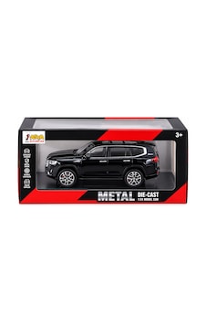 Toyota Land Cruiser Metal Model Araba 1:24 Ölçek Siyah Araba Toyota Land Cruiser Metal Model Araba 1:24 Ölçek Siyah Araba