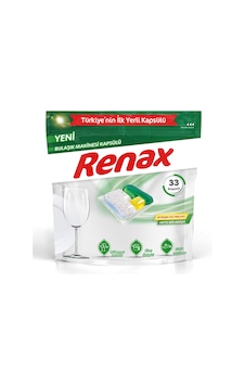 Renax Bulaşık Makinesi Kapsülü Hepsi Bir Arada 33'lü 346 G 2 Adet Renax Bulaşık Makinesi Kapsülü Hepsi Bir Arada 33'lü 346 G 2 Adet