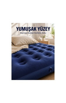 Dış Mekan Şişme Yatak Çift Kişilik Flokeli Yüzey Konforlu Kullanım - Hs08378207-3127 Renkli Renkli Dış Mekan Şişme Yatak Çift Kişilik Flokeli Yüzey Konforlu Kullanım - Hs08378207-3127 Renkli Renkli