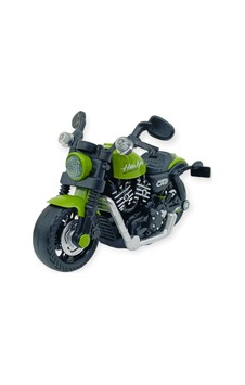 Sürtmeli Işıklı Sesli Chopper Motor Yeşil 15cm Lisinya Çok Renkli Sürtmeli Işıklı Sesli Chopper Motor Yeşil 15cm Lisinya Çok Renkli