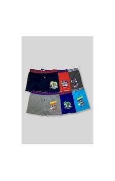 Tutku 3 Lü Erkek Çocuğu Likralı Baskılı Boxer Karışık 8-9 Yaş Özbyrk00848-karışık-5 Yaş Çok Renkli