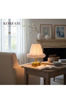 Lumi Modeli - Beyaz Tül Kumaş Fırfırlı Detaylı Pilli Masa & Gece Lambası Çok Renkli Lumi Modeli - Beyaz Tül Kumaş Fırfırlı Detaylı Pilli Masa & Gece Lambası Çok Renkli
