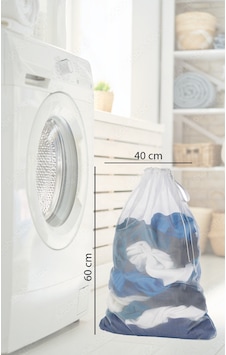 Çamaşır Yıkama Filesi Mega Boy 40x60 Cm Beyaz Çamaşır Yıkama Filesi Mega Boy 40x60 Cm Beyaz