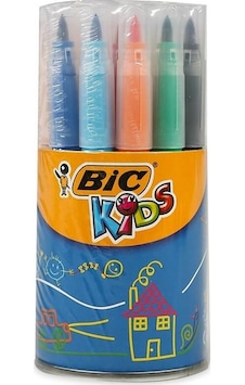 Bic Vısa Fırça Uçlu Keçeli Boya Kalemi 18Li Paket 828965 N11.534 Bic Vısa Fırça Uçlu Keçeli Boya Kalemi 18Li Paket 828965 N11.534