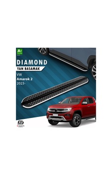 S-dizayn Vw Amarok 2 Diamond Krom Yan Basamak 203 Cm 2023 Üzeri A+ Kalite