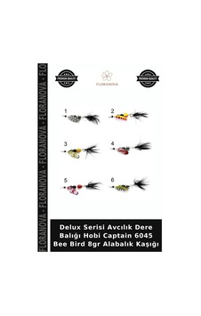 Delux Serisi Avcılık Dere Balığı Hobi Captain 6045 Bee Bird 8gr Alabalık Kaşığı Delux Serisi Avcılık Dere Balığı Hobi Captain 6045 Bee Bird 8gr Alabalık Kaşığı