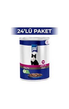 Paw Paw Jelly Biftekli Yetişkin Kedi Konserve Maması 24 x 400 G Paw Paw Jelly Biftekli Yetişkin Kedi Konserve Maması 24 x 400 G
