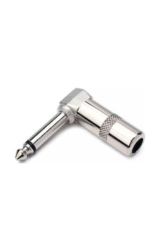 Gitar Jack 6.3 Mm Mono L Tip Metal Jack Gitar Jack 6.3 Mm Mono L Tip Metal Jack