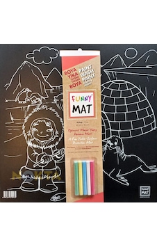 Funny Mat Black Kutup Çocuk Boyama Matı 40X40 CM