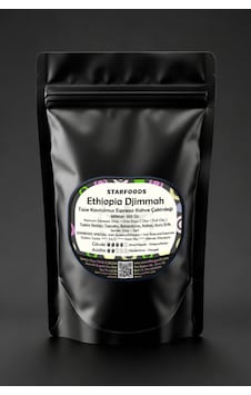 Ethiopia Djimmah Espresso Taze Kavrulmuş Nitelikli Çekirdek Kahve 150 Gr. Etiyopya %90 Arabica %10 Robusta Espresso Kahve Çekirdeği