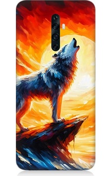 Oppo Reno 2z Uyumlu Kayalıkta Uluyan Kurt Yalnızlığı Desenli Silikon Kılıf Çok Renkli Oppo Reno 2z Uyumlu Kayalıkta Uluyan Kurt Yalnızlığı Desenli Silikon Kılıf Çok Renkli