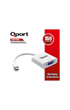 QPORT (Q-DP-VGM) MINI DISPLAY PORT TO VGA CEVIRICI QPORT (Q-DP-VGM) MINI DISPLAY PORT TO VGA CEVIRICI