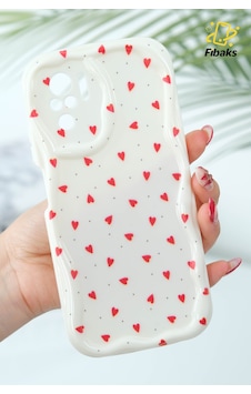 Fibaks Redmi Note 10/10s Uyumlu Kılıf Kamera Korumalı Dalga Kenarlı Kırmızı Kalp Desenli Silikon Kapak Fibaks Redmi Note 10/10s Uyumlu Kılıf Kamera Korumalı Dalga Kenarlı Kırmızı Kalp Desenli Silikon Kapak