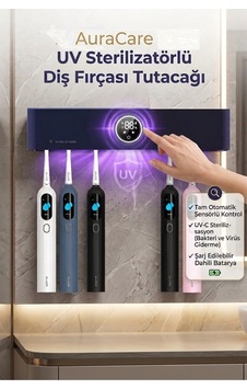 Şarj Edilebilir Diş Fırçası Tutacağı Ve Sensörlü Uv Sterilizatör Philips Led Teknolojisi Mavi - 691785145 Mavi Şarj Edilebilir Diş Fırçası Tutacağı Ve Sensörlü Uv Sterilizatör Philips Led Teknolojisi Mavi - 691785145 Mavi