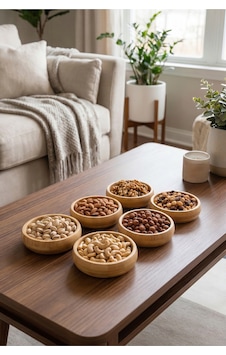 6'lı Bambu Yuvarlak Çerezlik Kase Seti 9,5x9,5x2,5 Cm Doğal Ahşap Sunum Kasesi Kahvaltılık, Sosluk, Mezelik Ve Atıştırmalık Kasesi Bej Bej 6'lı Bambu Yuvarlak Çerezlik Kase Seti 9,5x9,5x2,5 Cm Doğal Ahşap Sunum Kasesi Kahvaltılık, Sosluk, Mezelik Ve Atıştırmalık Kasesi Bej Bej