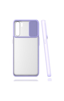 Kilifone - Oppo Uyumlu Reno 3 - Kılıf Slayt Sürgülü Arkası Buzlu Lensi Kapak - Lila Kilifone - Oppo Uyumlu Reno 3 - Kılıf Slayt Sürgülü Arkası Buzlu Lensi Kapak - Lila