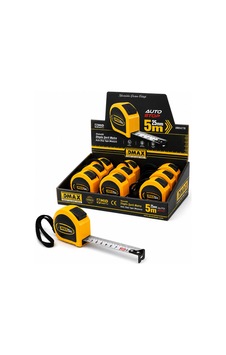 12 Adet 5mt X 25mm Otomatik Çelik Şerit Metre Stoplu 5570 Standart 12 Adet 5mt X 25mm Otomatik Çelik Şerit Metre Stoplu 5570 Standart