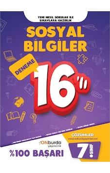 Onburda Yayınları 7.Sınıf Sosyal Bilgiler 16 Deneme Onburda Yayınları 7.Sınıf Sosyal Bilgiler 16 Deneme