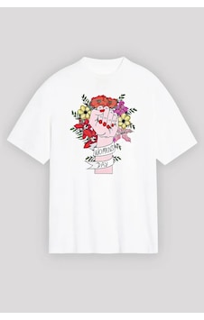 Hazego 8 Mart Dünya Kadınlar Günü Baskılı Oversize Bisiklet Yaka T-shirt - Beyaz Hazego 8 Mart Dünya Kadınlar Günü Baskılı Oversize Bisiklet Yaka T-shirt - Beyaz